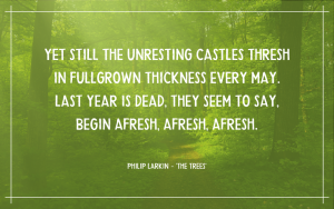 Quotation - Philip Larkin - 'The Trees'